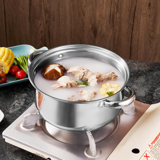 【批采产品  单拍不发货】朗赫 明珠-汤锅  22cm 410 不锈钢LH-TG07--FN 商品图2