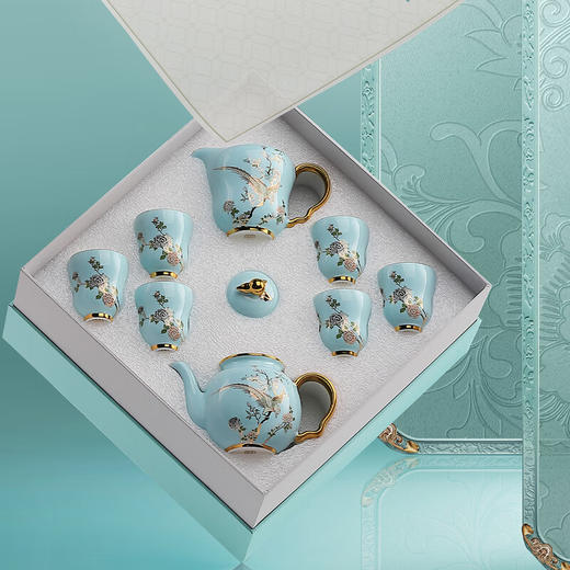 贵彬贵彬（GUIBIN)前程似锦功夫茶具茶壶公道茶漏茶杯轻奢礼盒套装 商品图5