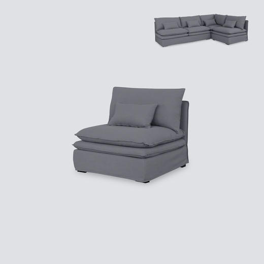NS家居 ns furniture 软包布艺转角组合沙发NSSF-5318 商品图4