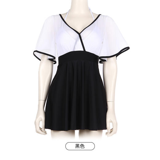 都市丽人一体式泳衣女士连体泳衣女半光涤泳布泳衣连体泳衣LS41B6 商品图10