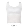 都市丽人宽肩背心女蕾丝背心无尺码半固定模杯丝质宽肩背心无钢圈无排扣LV44A1 商品缩略图9