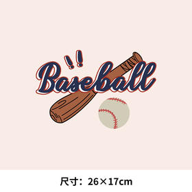 美式复古日系卡通棒球印花T恤卫衣图案A级过粉热转印白墨烫画贴