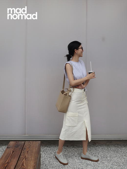 madnomad｜迷雾灰 Lagom vegan sneakers 素皮软木底鞋 商品图4