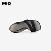 MIO米奥夏季方头高跟复古时装凉鞋异形细跟通勤高跟凉鞋女M243141507 商品缩略图2