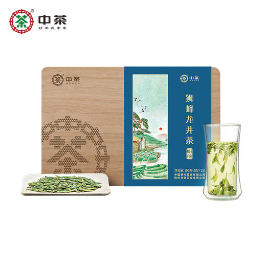 2024中茶抢鲜木盒-狮峰龙井茶100g中粮出品 商品图8