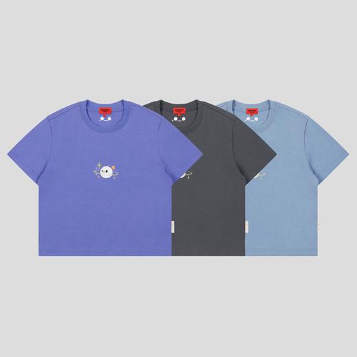 GOODBAI GOODEES可爱星球图案正肩短款T恤 商品图1