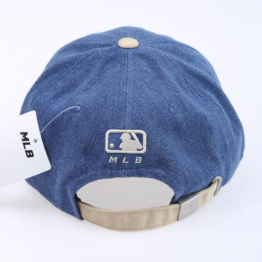 【春上新】6楼MLB草书学院系列牛仔可调节撞色软顶棒球帽  吊牌价399元 商品图6
