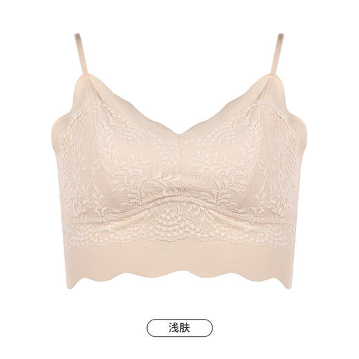 都市丽人抹胸女锦纶冰丝背心无罩杯短抹胸短抹胸无钢圈无排扣LV41A6 商品图10