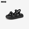 MIO米奥夏沙滩鞋中跟休闲凉鞋蓬软扭结云感厚底通勤凉鞋女M243131424 商品缩略图1