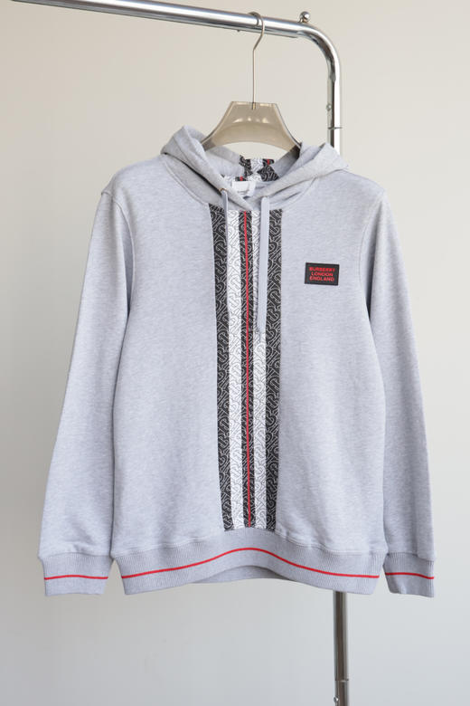 B.B 竖条 拼色毛圈连帽卫衣 WY811 商品图4