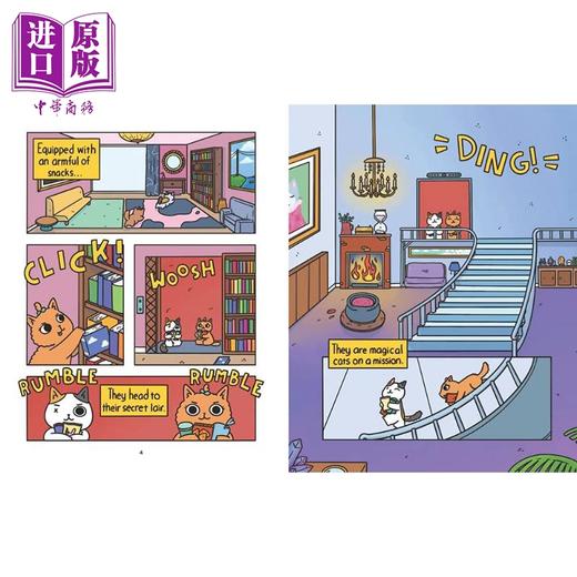 预售 【中商原版】Cat & Cat Adventures 1-3 桥梁漫画 猫猫历险记3册 The Quest for Snacks 英文原版进口图书故事图画书图像小说 商品图3