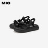 MIO米奥夏沙滩鞋中跟休闲凉鞋蓬软扭结云感厚底通勤凉鞋女M243131424 商品缩略图4