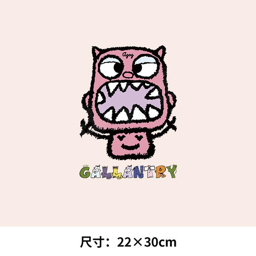 美式复古风小怪物印花图案热转印A级过粉耐水洗胶印白墨烫画 商品图2