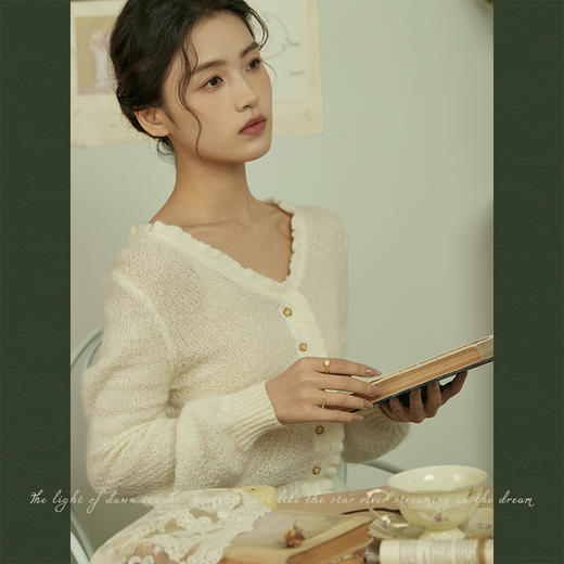 Oflye潮流饰品 法式珍珠开口戒指女小众设计时尚个性新款轻奢指环食指戒配饰 商品图2