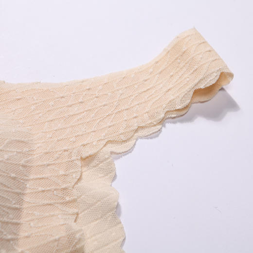 都市丽人宽肩背心女蕾丝背心无尺码半固定模杯丝质宽肩背心无钢圈无排扣LV44A1 商品图6