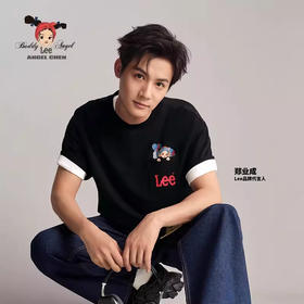 【Angel Chen联名】Lee商场同款24早春新品舒适版男女同款短袖T恤