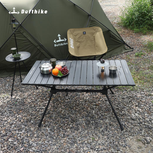 Defthike/迪飞客蛋卷 桌户外露营烧烤战术桌便携式铝合金折叠桌子 商品图6
