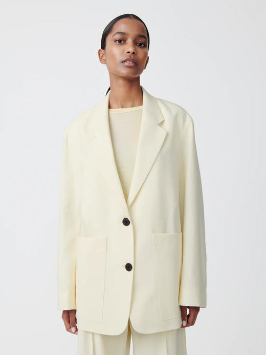 Studio Nicholson  奶白色CONDE棉质西装外套 商品图3