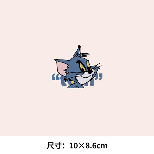 潮牌卡通汤姆杰瑞猫和老鼠胶印图案贴A级过粉白墨热转印烫画贴 商品图5