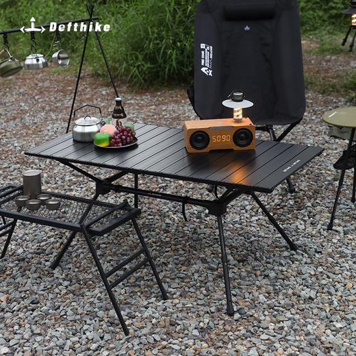 Defthike/迪飞客蛋卷 桌户外露营烧烤战术桌便携式铝合金折叠桌子 商品图2