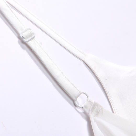 都市丽人吊带背心女色丁背心无罩杯丝质吊带背心无钢圈无排扣LV43A2 商品图4