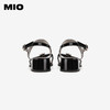 MIO米奥夏季方头中跟一字带时装凉鞋法式简约轻软舒适凉鞋M243141611 商品缩略图4