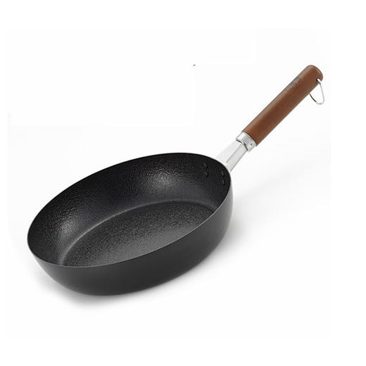 YOSHIKAWA 日本原装进口吉川乡技燕三条高纯铁铁锅 26cm 炒锅无化学涂层 燃气电磁炉通用 商品图1