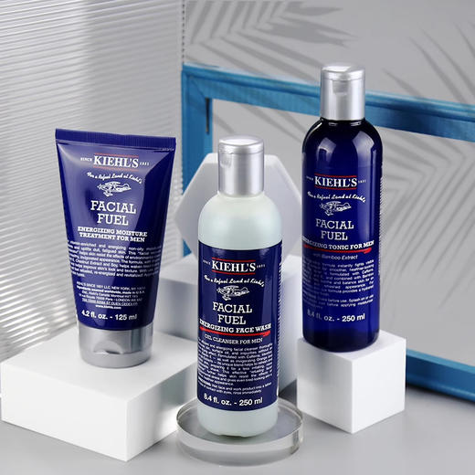 科颜氏 KIEHL'S 男士保湿三件套（洁面250ml+爽肤水250ml+乳液125ml）礼袋装【香港直邮】 商品图4