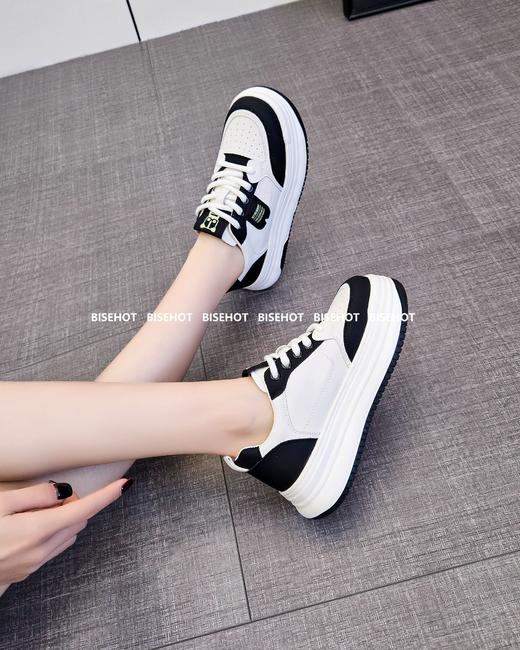 新品厚底增高百搭熊猫配色休闲板鞋762B41518（W） 商品图5