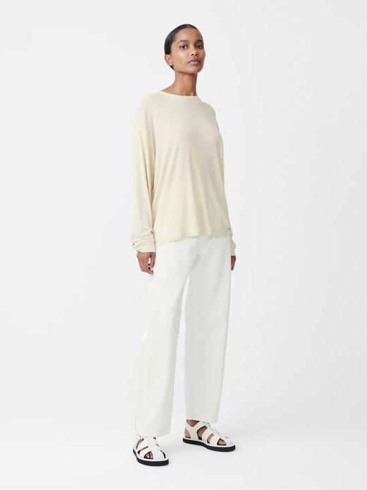 Studio Nicholson  浅竹青SIMMONS莱赛尔长袖T恤 商品图5