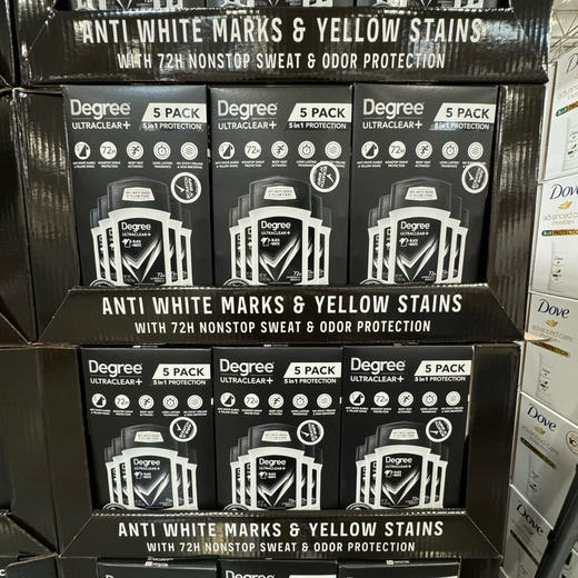 好折扣Degree男士户外运动固体长效止汗防臭膏5瓶装🔥美国🇺🇸直邮特价230元/5瓶装🉐🉐 商品图1