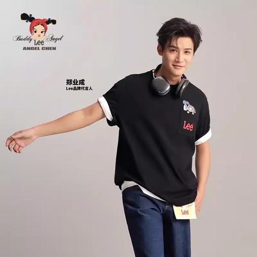 【Angel Chen联名】Lee商场同款24早春新品舒适版男女同款短袖T恤 商品图1