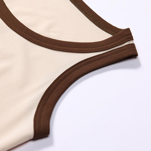 都市丽人宽肩背心女罗纹棉背心无罩杯棉质宽肩背心无钢圈无排扣LV46A1 商品图5