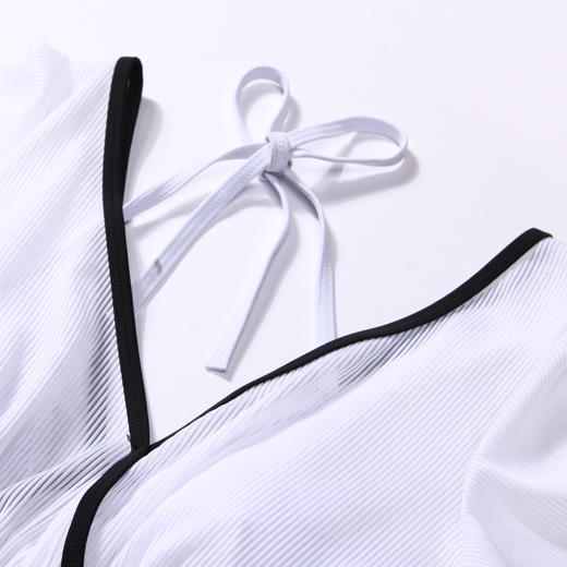 都市丽人一体式泳衣女士连体泳衣女半光涤泳布泳衣连体泳衣LS41B6 商品图3