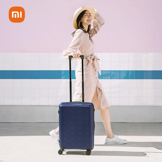 积分免费兑：小米行李箱小型20英寸旅行箱万向轮拉杆箱男女登机箱密码箱青春款黑色 商品图4