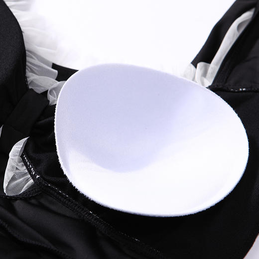 都市丽人一体式泳衣女有罩杯可拆半光涤泳布泳衣连体泳衣女士连体泳衣LS41B7 商品图10