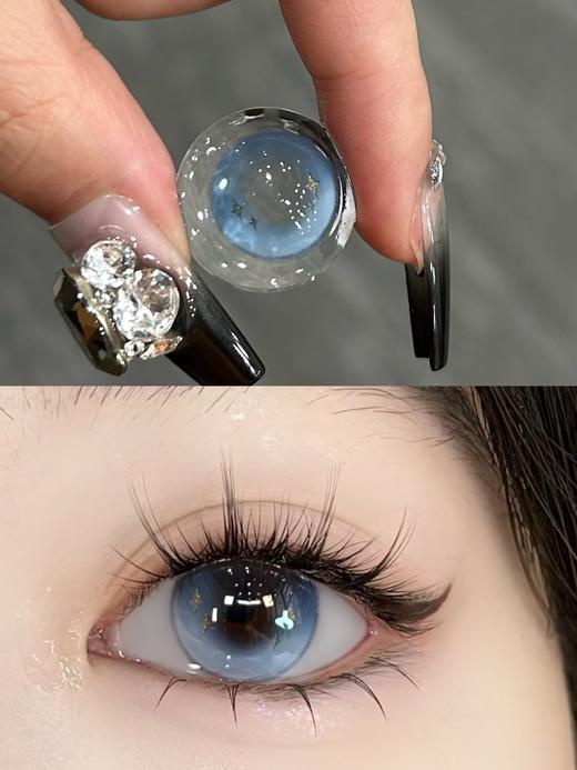 （半年抛）Honeys  新品蓝钻金星   14.2mm 商品图1