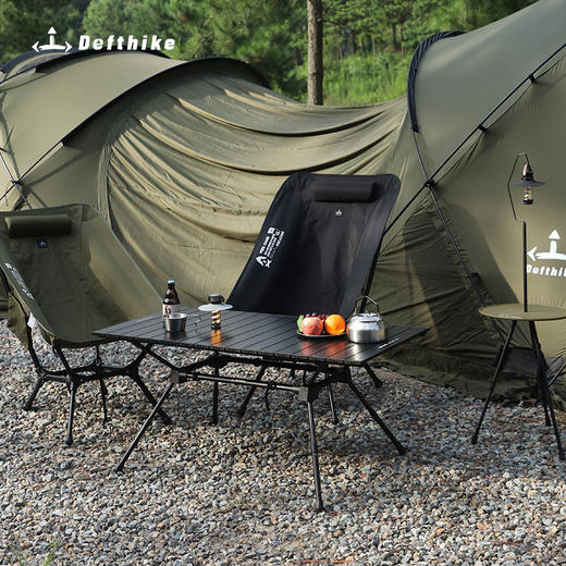 Defthike/迪飞客蛋卷 桌户外露营烧烤战术桌便携式铝合金折叠桌子 商品图5