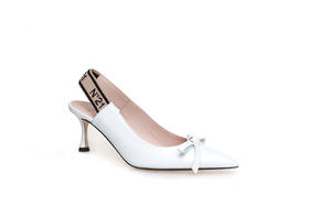 豪麟名鞋奥莱N°21 女鞋半凉鞋牛皮革N17160B白色  原价7600元