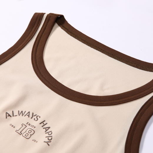 都市丽人宽肩背心女罗纹棉背心无罩杯棉质宽肩背心无钢圈无排扣LV46A1 商品图3