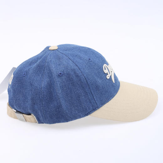 【春上新】6楼MLB草书学院系列牛仔可调节撞色软顶棒球帽  吊牌价399元 商品图5