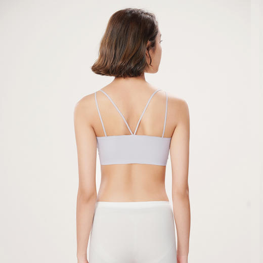 都市丽人抹胸女锦纶冰丝背心无尺码半固定模杯短抹胸短抹胸无钢圈无排扣LV41A1 商品图6