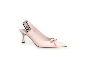 豪麟名鞋奥莱N°21 女鞋半凉鞋牛皮革N17160B粉色  原价7600元