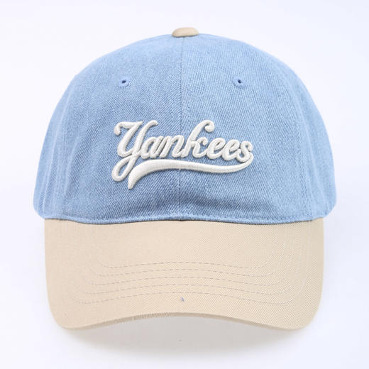 【春上新】6楼MLB草书学院系列牛仔可调节撞色软顶棒球帽  吊牌价399元 商品图7