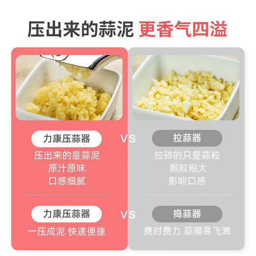贝印不锈钢大蒜压蒜器榨泥器捣蒜器 商品图2