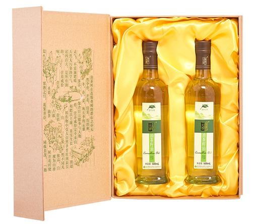 压榨山茶油礼盒装500ml*2 商品图2