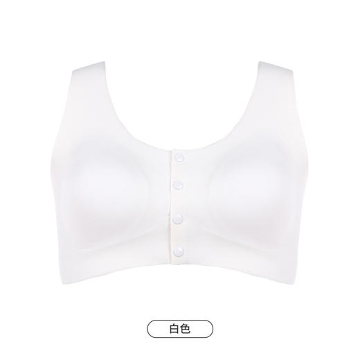 都市丽人孕哺抹胸女锦纶冰丝背心无尺码半固定杯短抹胸短抹胸无钢圈前胸开扣无后排扣LV41A3 商品图8