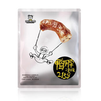 周黑鸭 甜辣卤鸭脖215g 休闲零食 经典大包装 商品图1