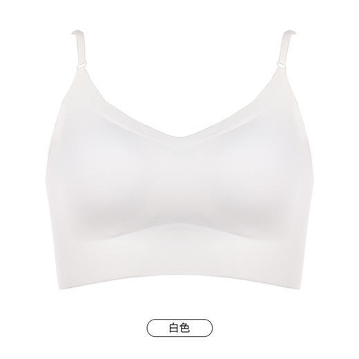 都市丽人抹胸女锦纶冰丝背心无尺码半固定杯短抹胸短抹胸无钢圈无排扣LV41A2 商品图10