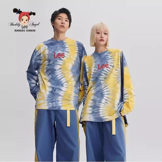 【Angel Chen联名】Lee商场同款24早春新品舒适扎染男女款长袖T恤LUT0077944DR00FA05908 商品图0